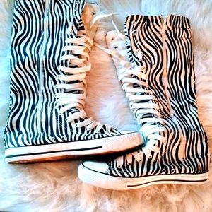 Women's Zebra Print Skater Shoes